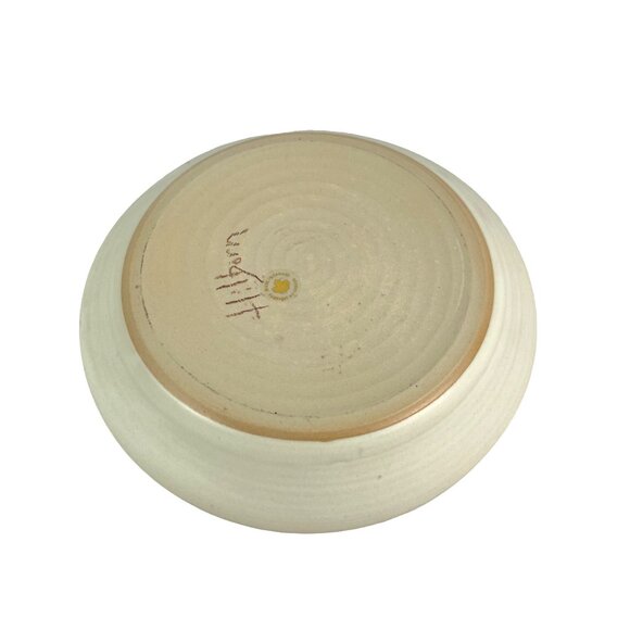 Handcrafted Ceramic Bowl With Leaf Design By Hilborn - Picture 7 of 8